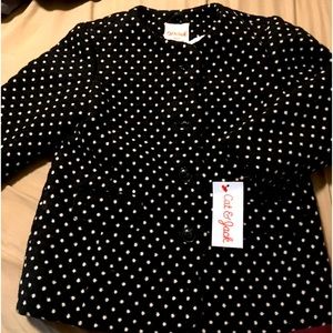 NWT 4T girls polka dot coat